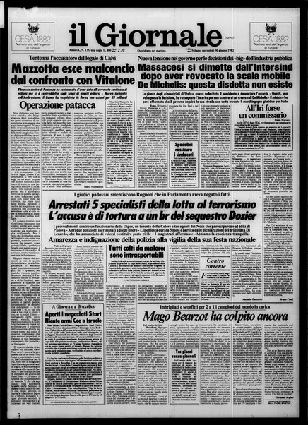 Il giornale nuovo : quotidiano del mattino